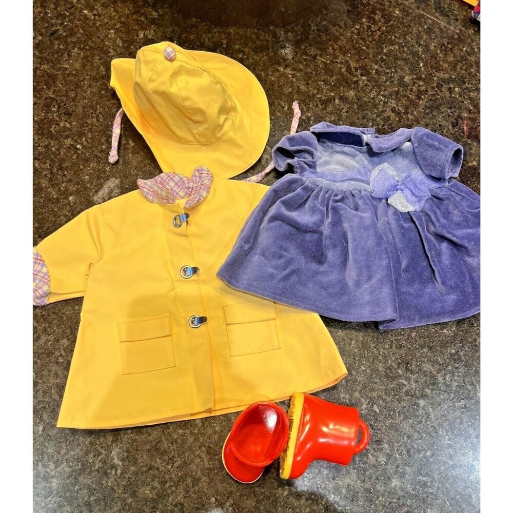 American Girl Pleasant Company Bitty Baby Rainy Day Boots+ Winter Party Dress ,
